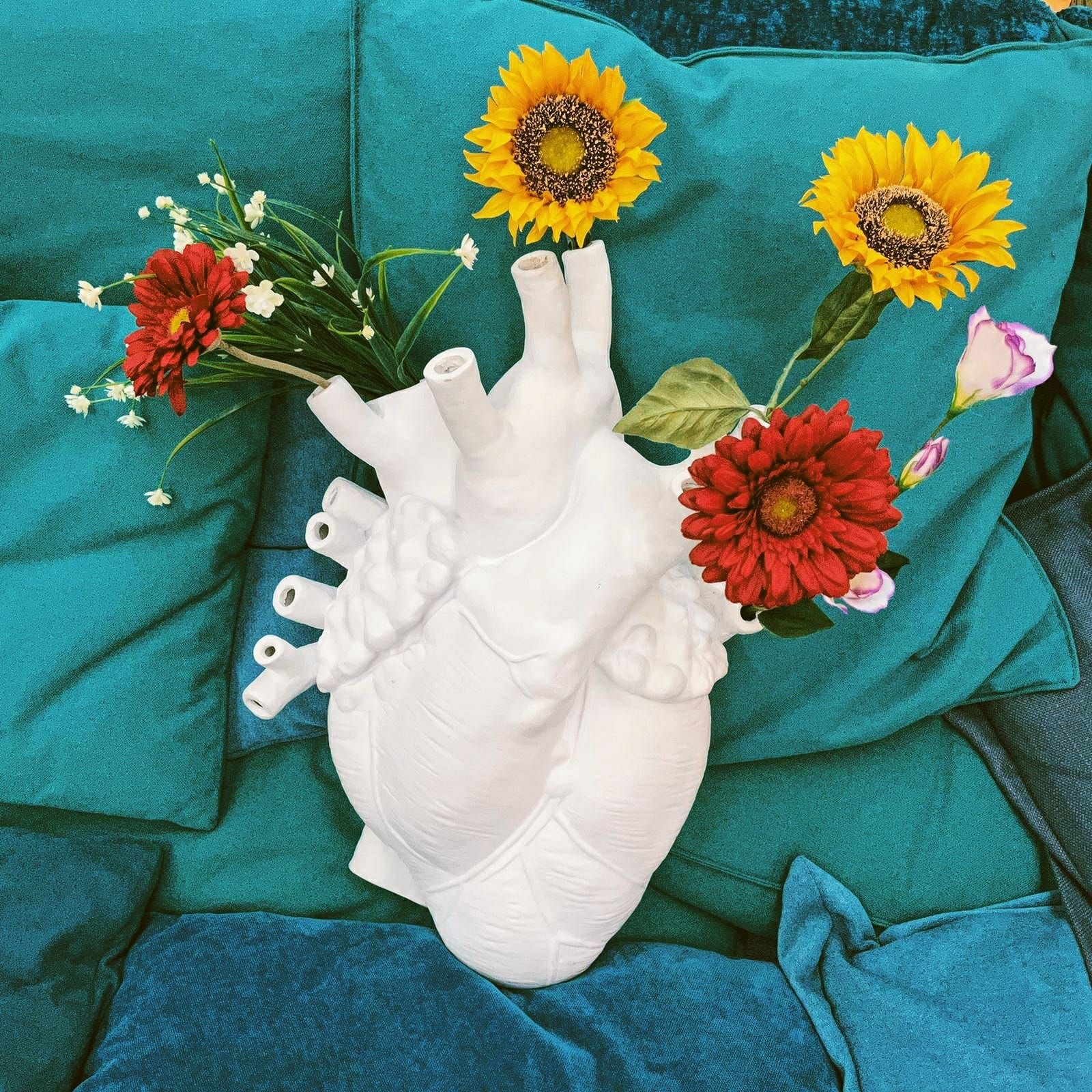 Seletti Love in Bloom wazon duży, biały