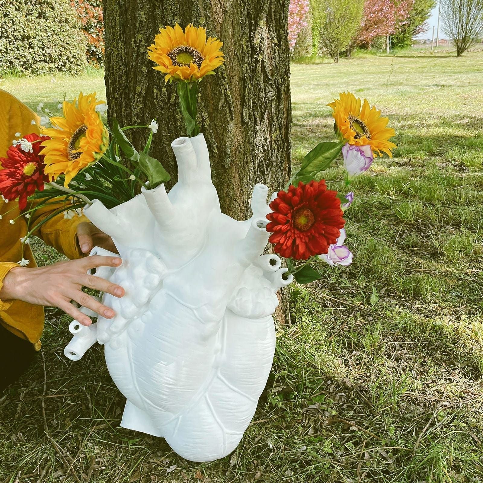 Seletti Love in Bloom wazon duży, biały