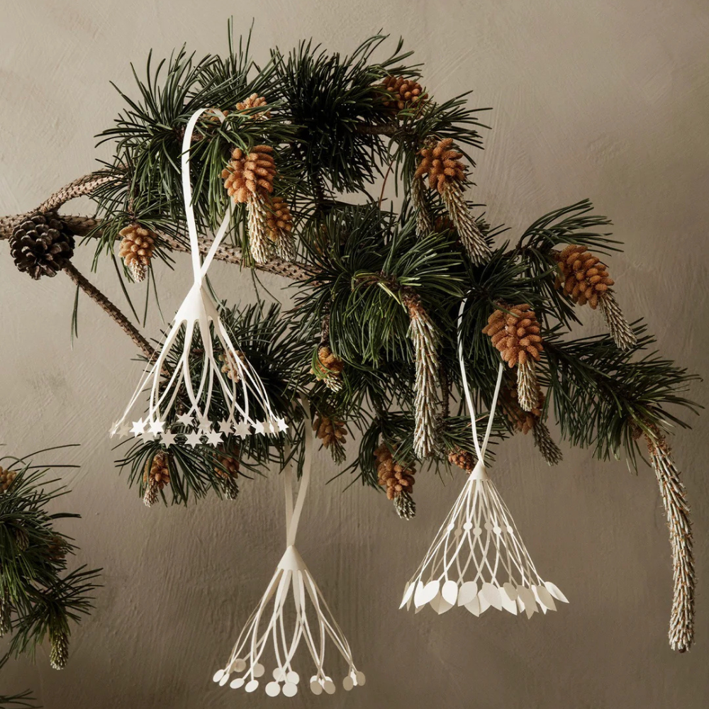 Ferm Living Christmas Paper Tassel, zestaw 3