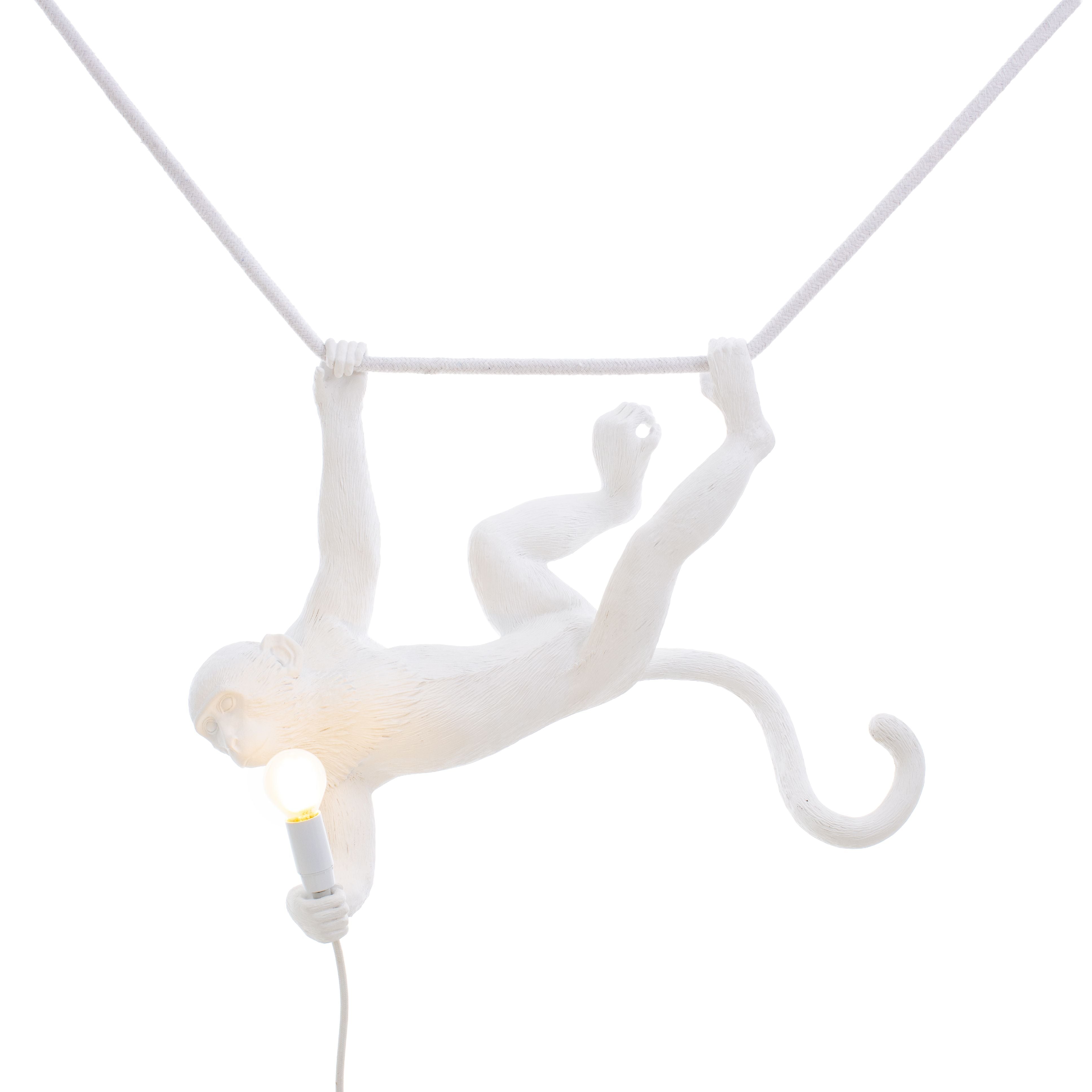 Seletti Monkey Indoor Lamp White, Swing
