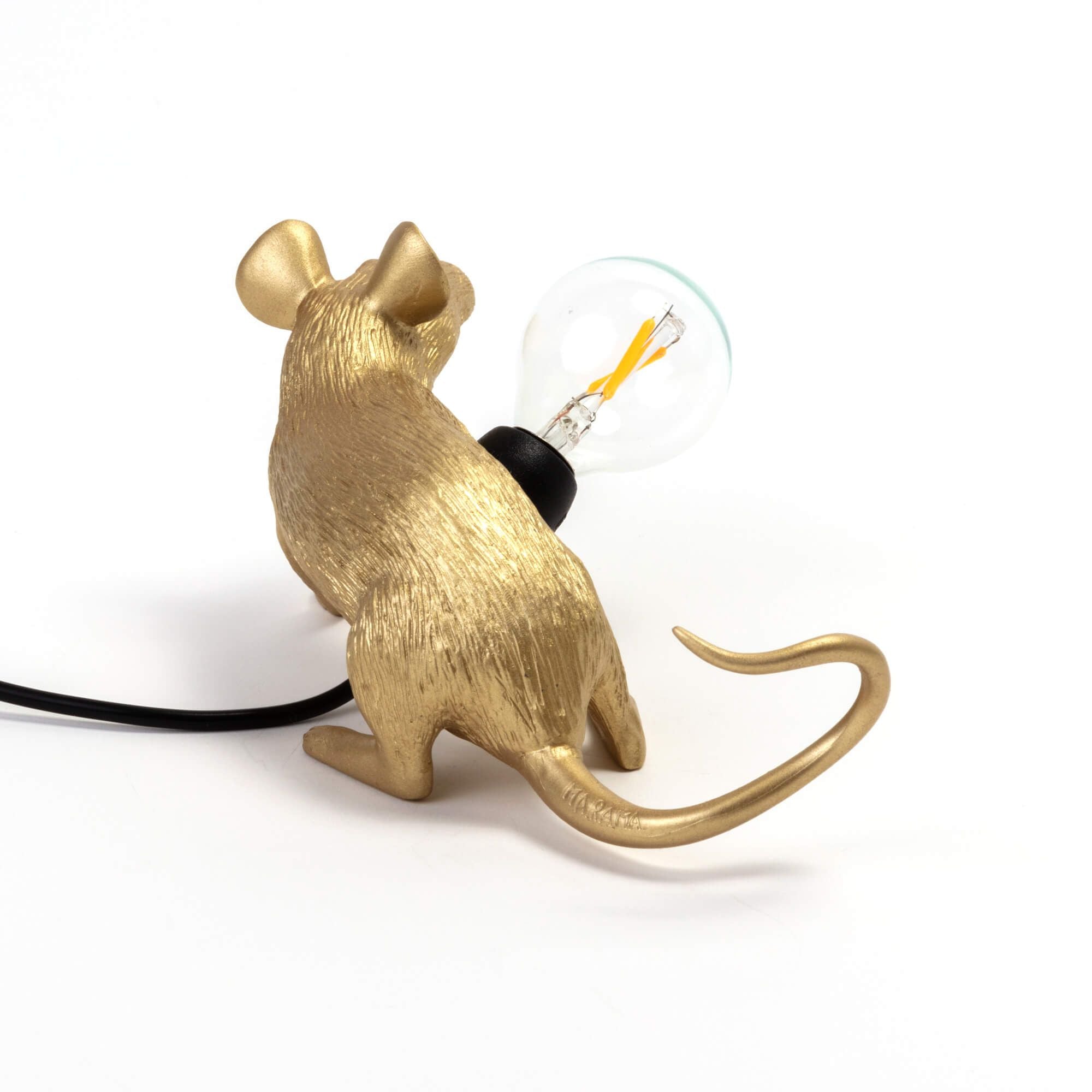 Seletti Mouse Lamp Lop, Gold