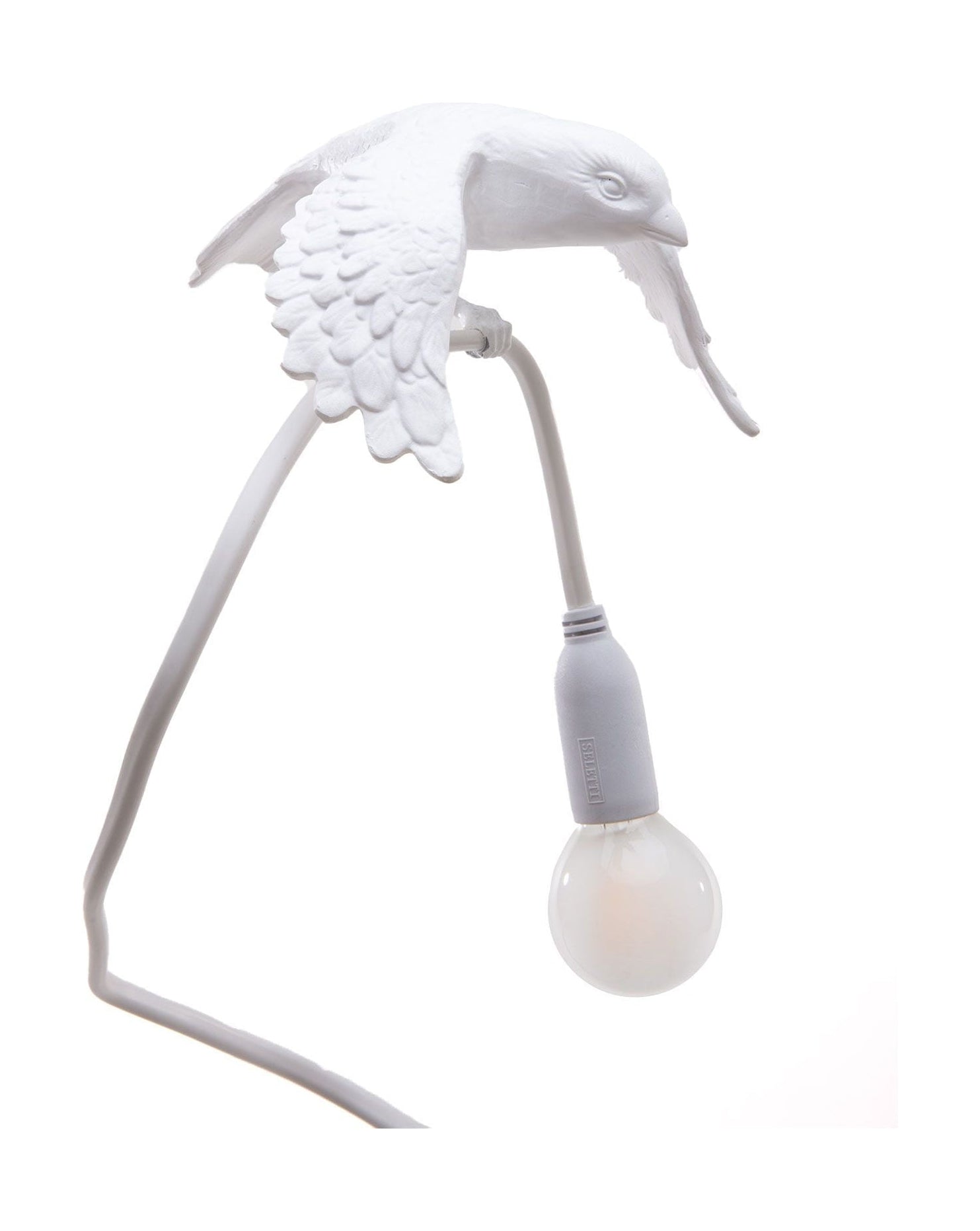 Seletti Sparrow Lamp With Clamp, Taking Off