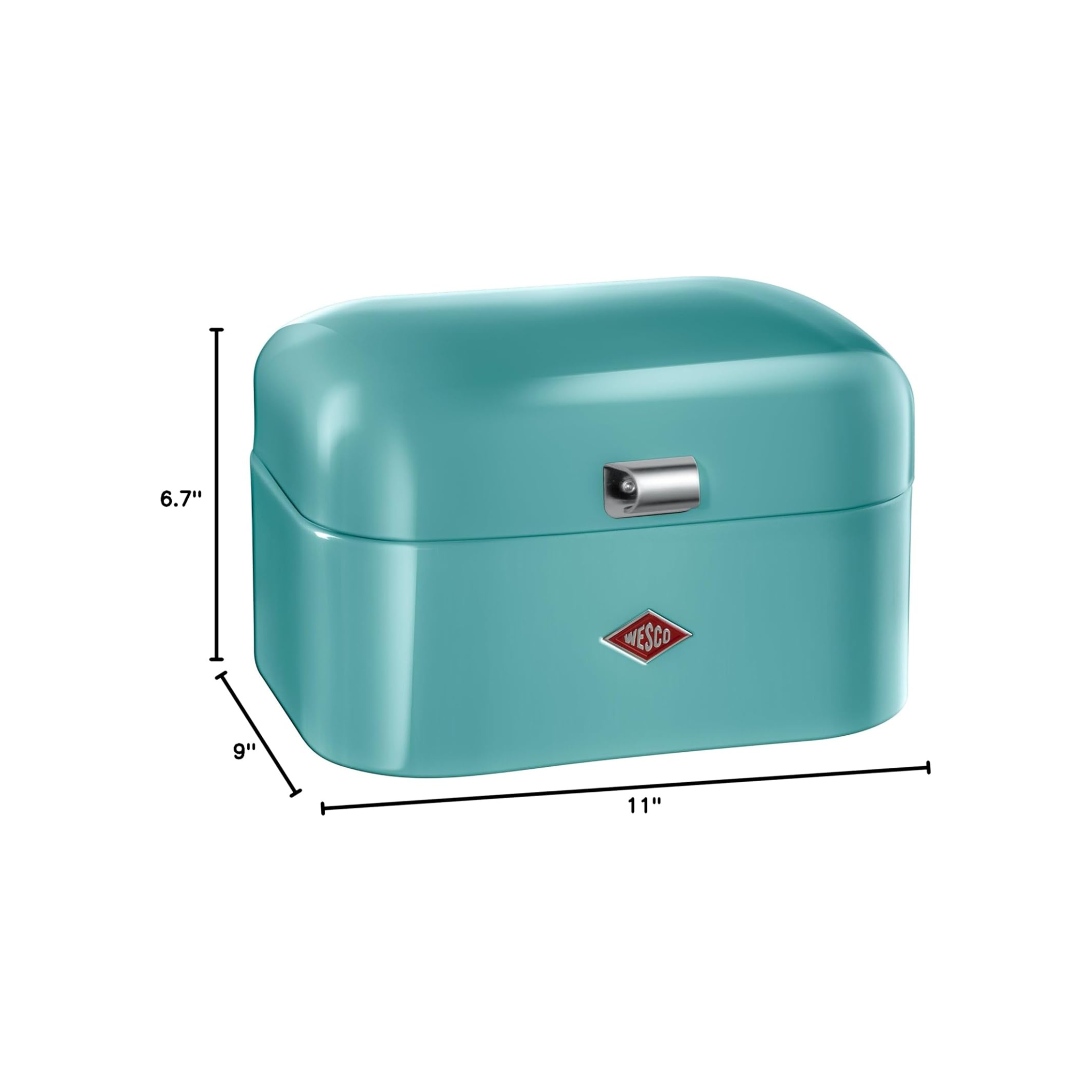 Wesco Single Grandy Breadbin, turkus