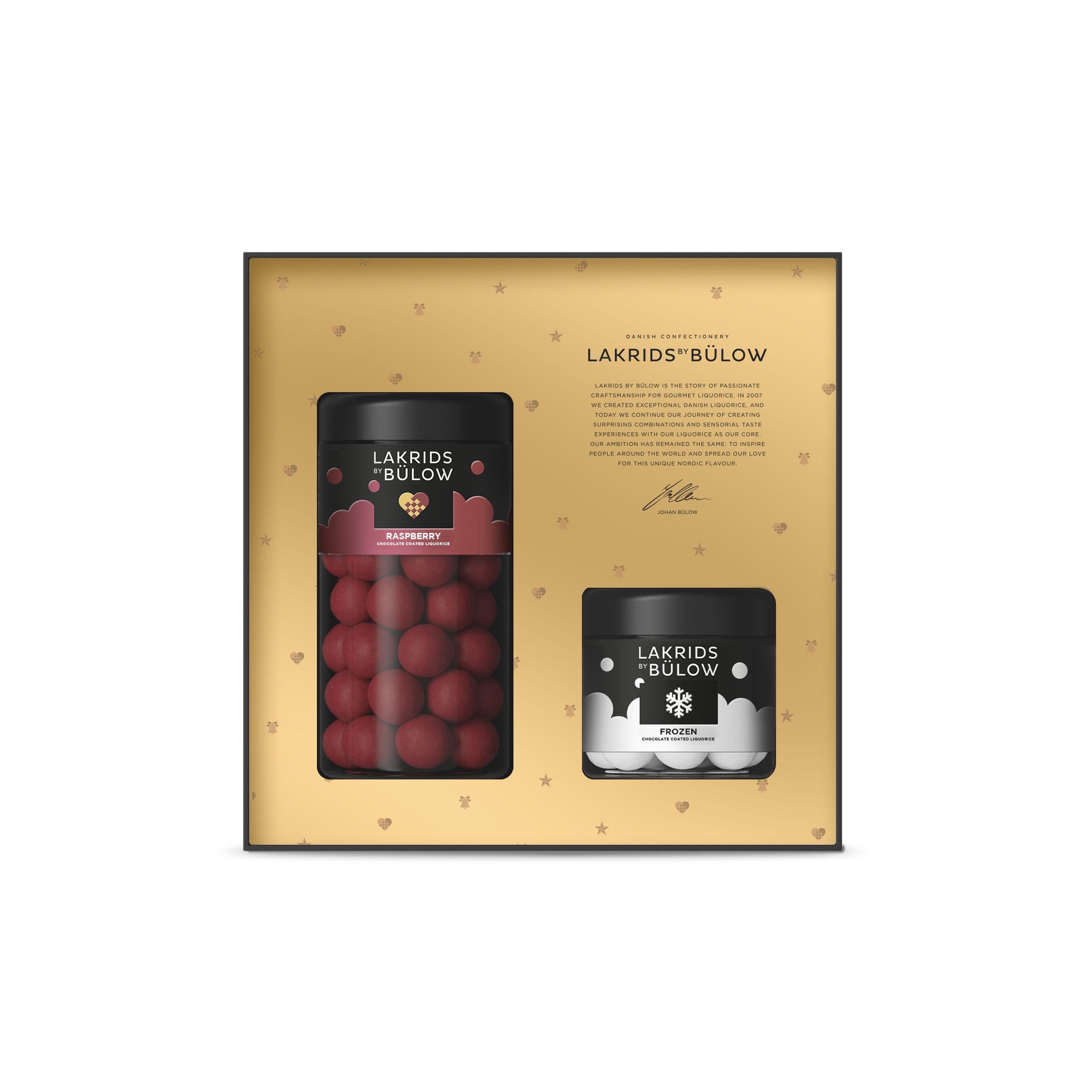 Lakrids autorstwa Bülow Winter Black Box Chrupiące malinowe/zamrożone mięta, 420g