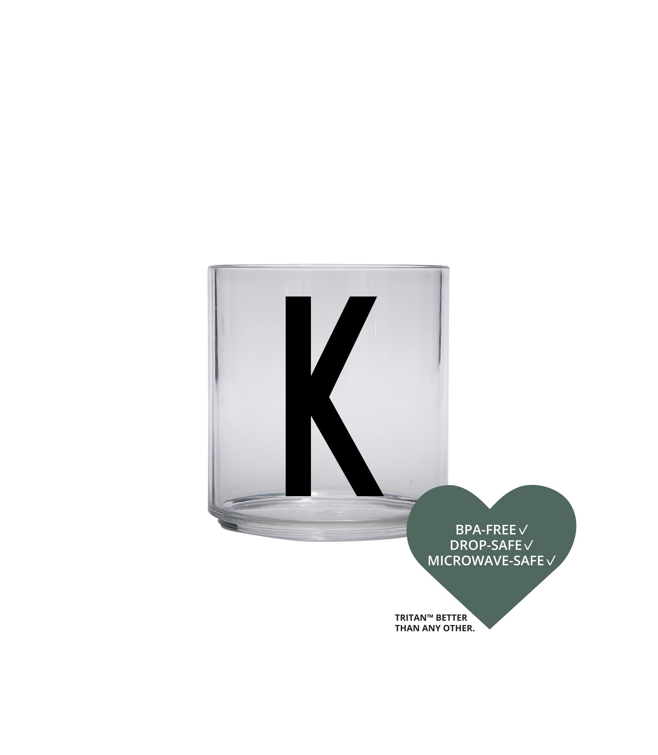 Design Letters Kids Personal Tritan Drinking Glass, K