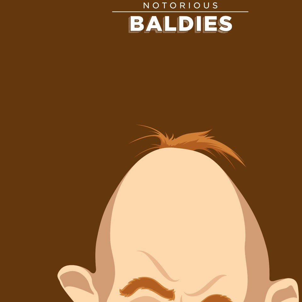 Affiche Notorious Baldie SLOTH - THE GOONIES by Mr Peruca