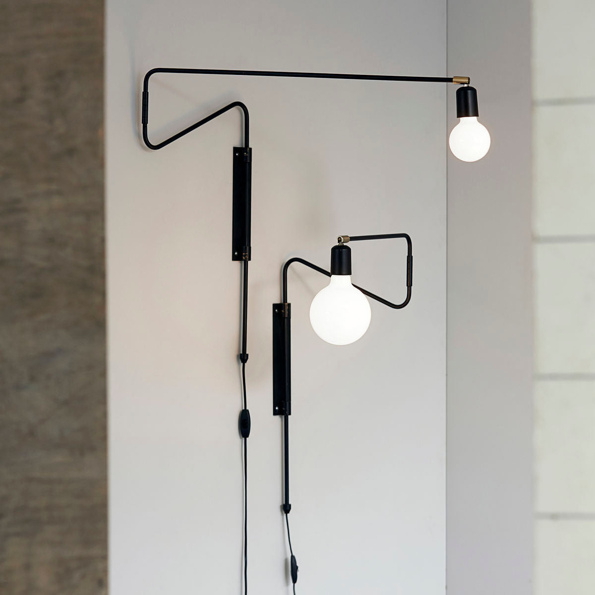 House Doctor Wall Lampa, HDSWING, Black