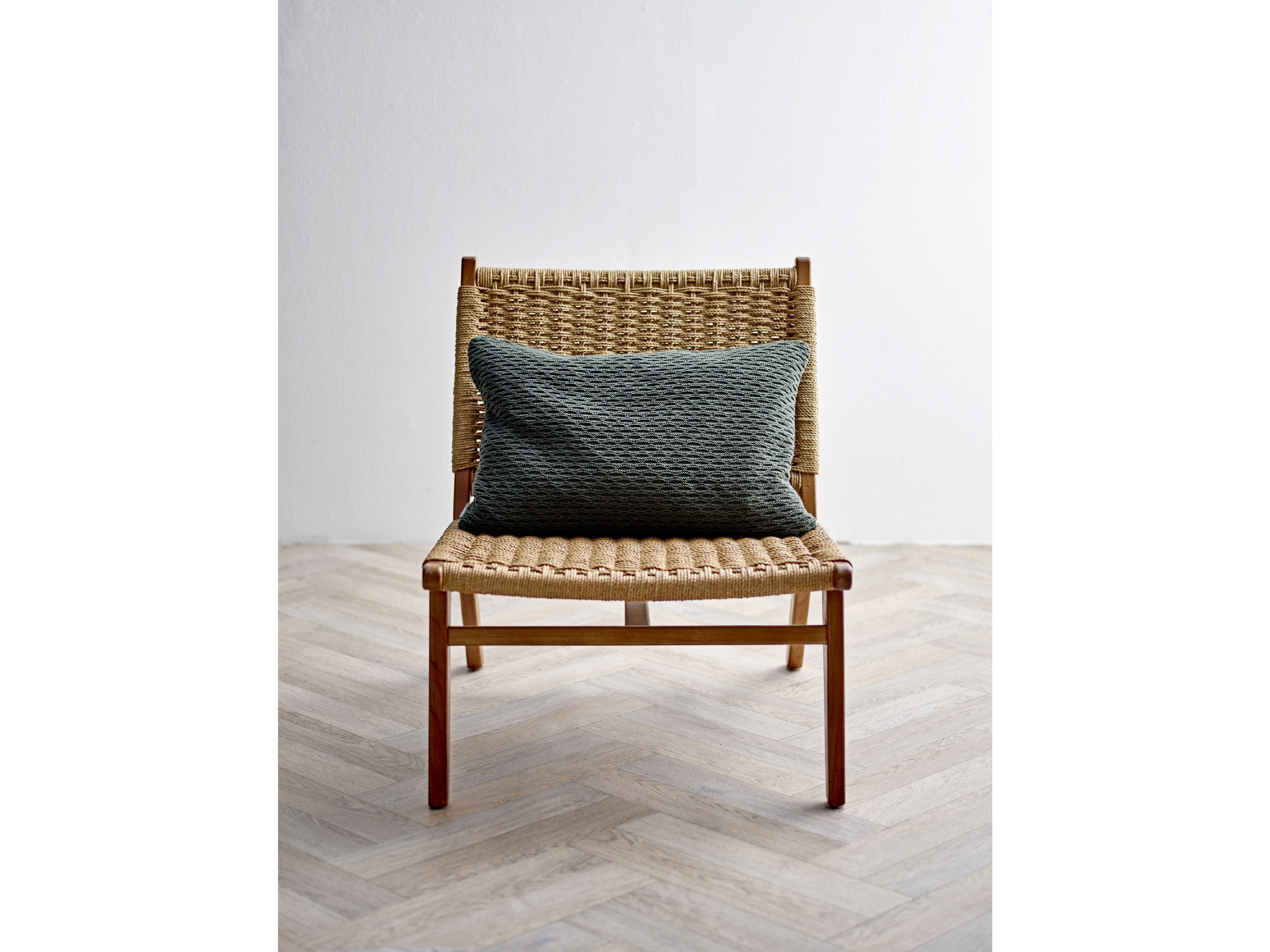 Södahl Wave Knit Cushion Cover 40x60 Cm, Forest Green