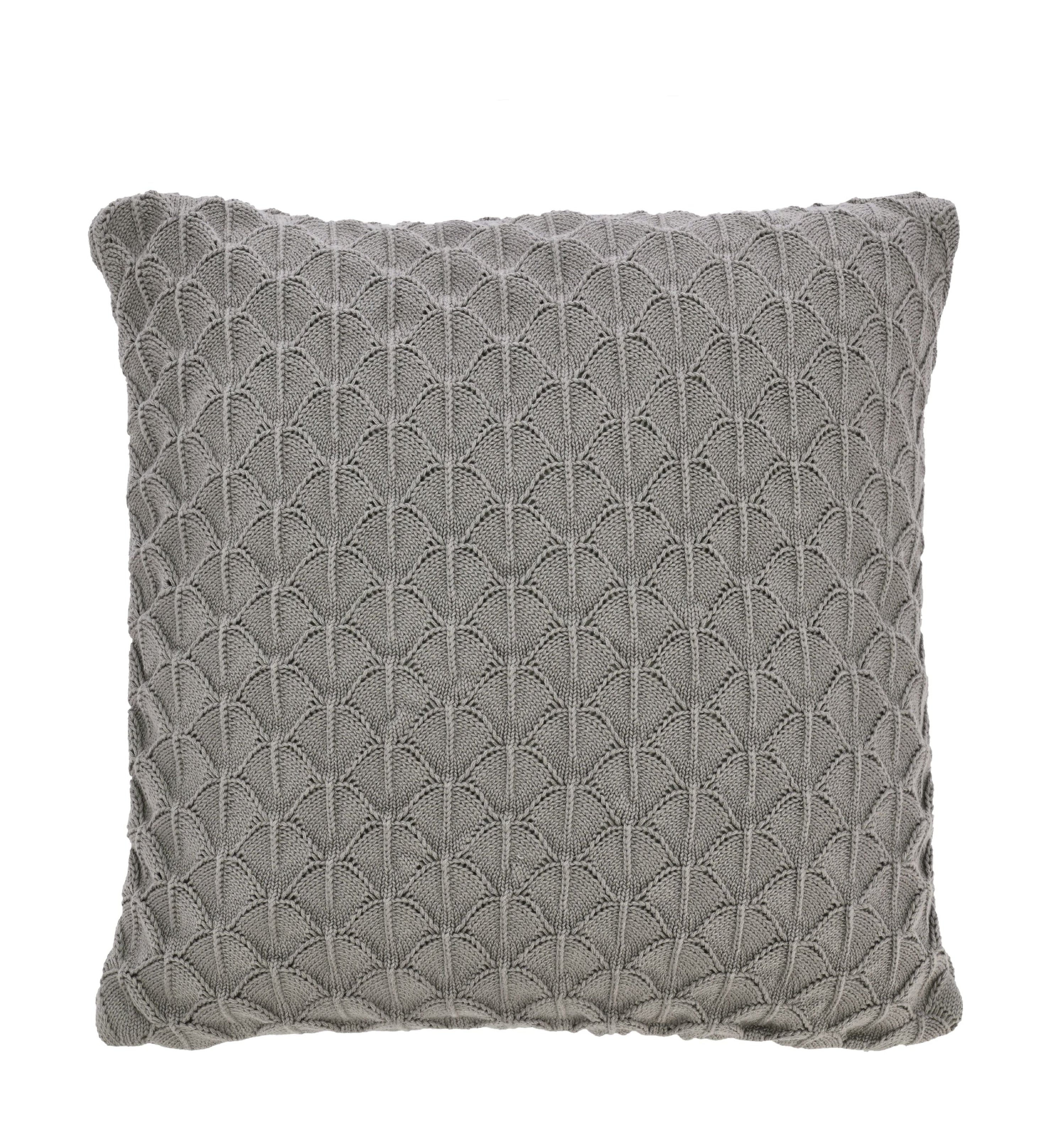Södahl Scallop Cushion Cover 45x45 cm, szary