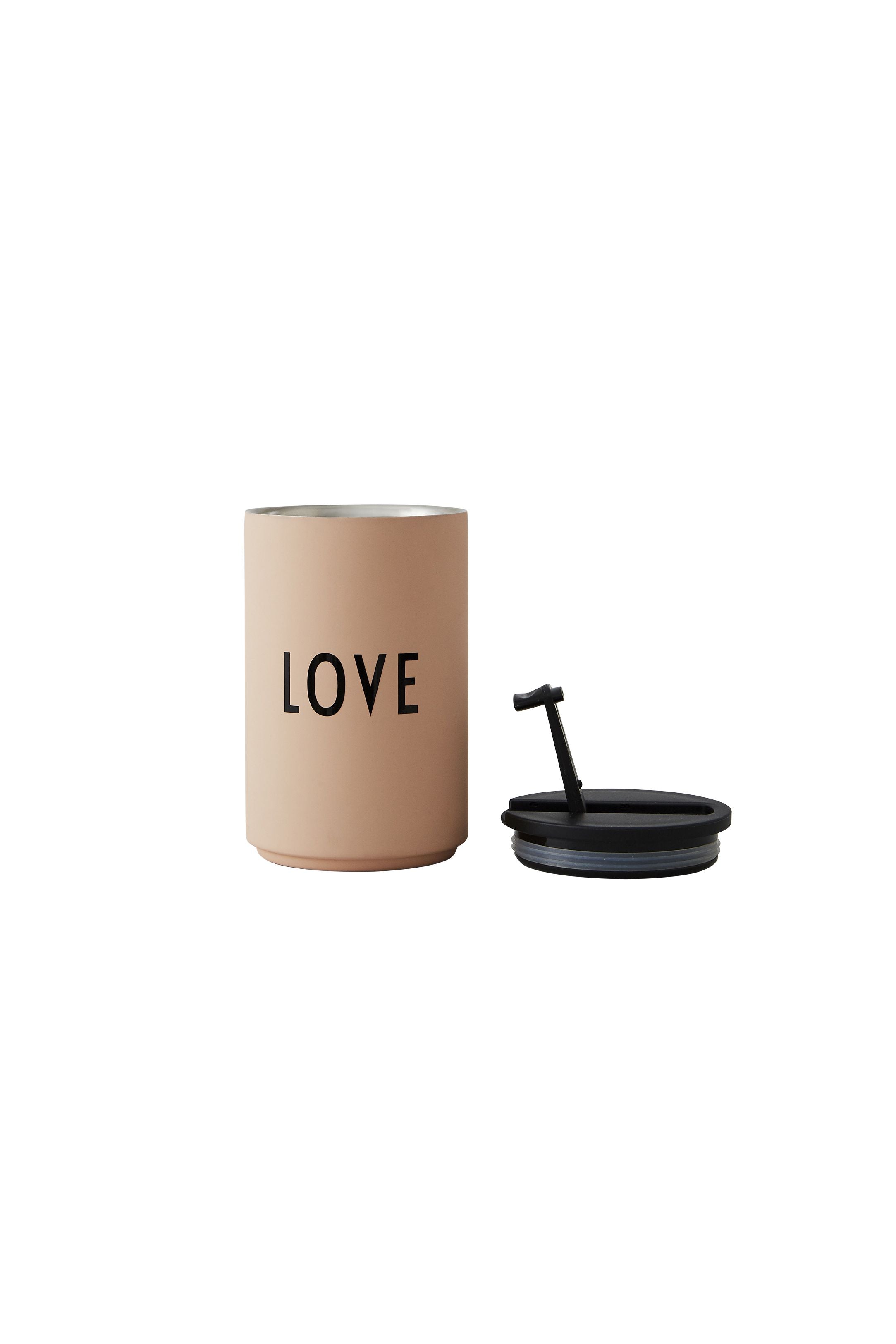 Design Letters Insulated Cup, Love/Pink