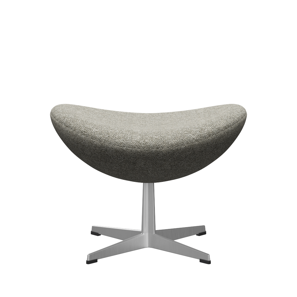 Fritz Hansen 3127 The Egg Footool Special Edition, Aluminium/Moss jasnoszary (0005)