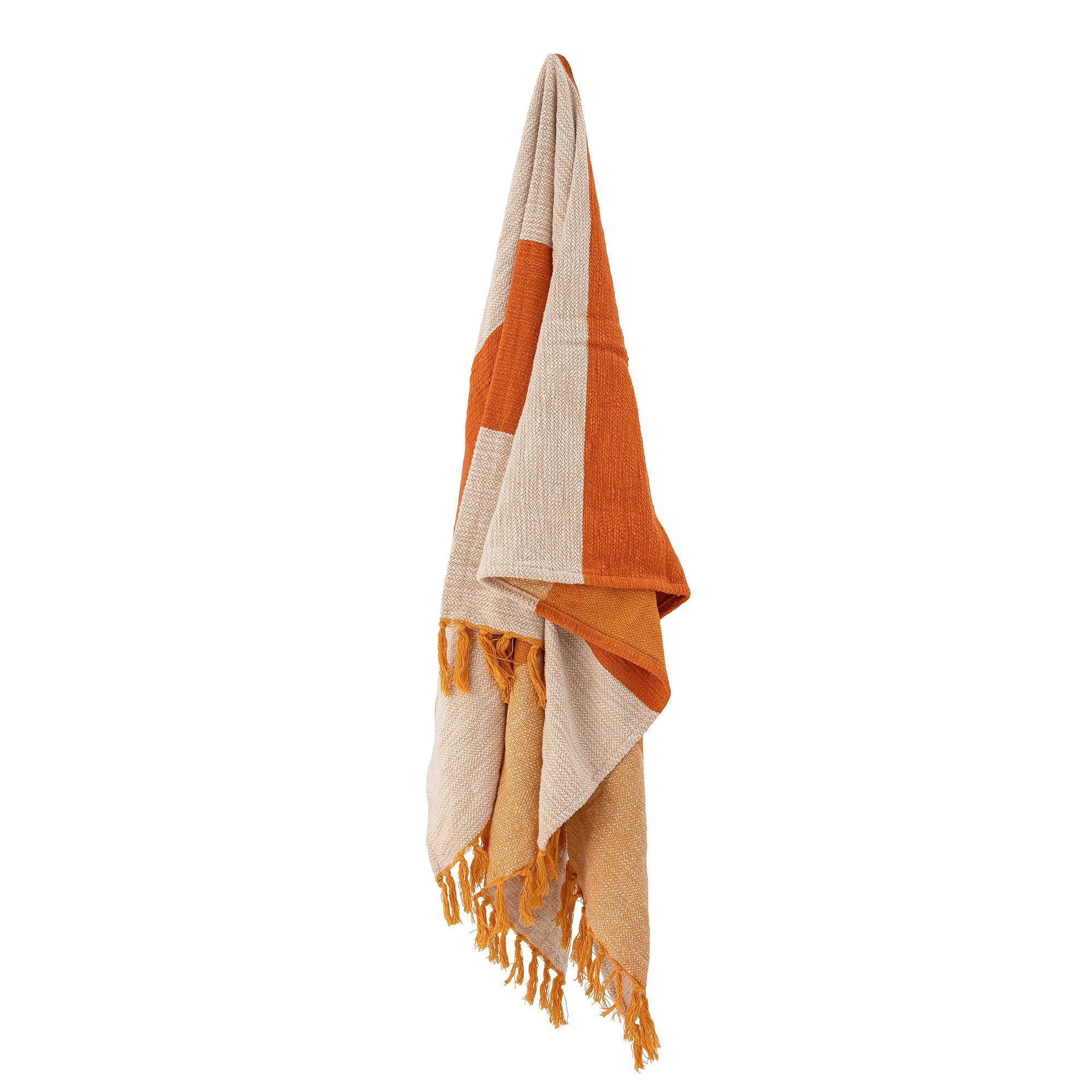 Bloomingville Motril Throw, Orange, Cotton