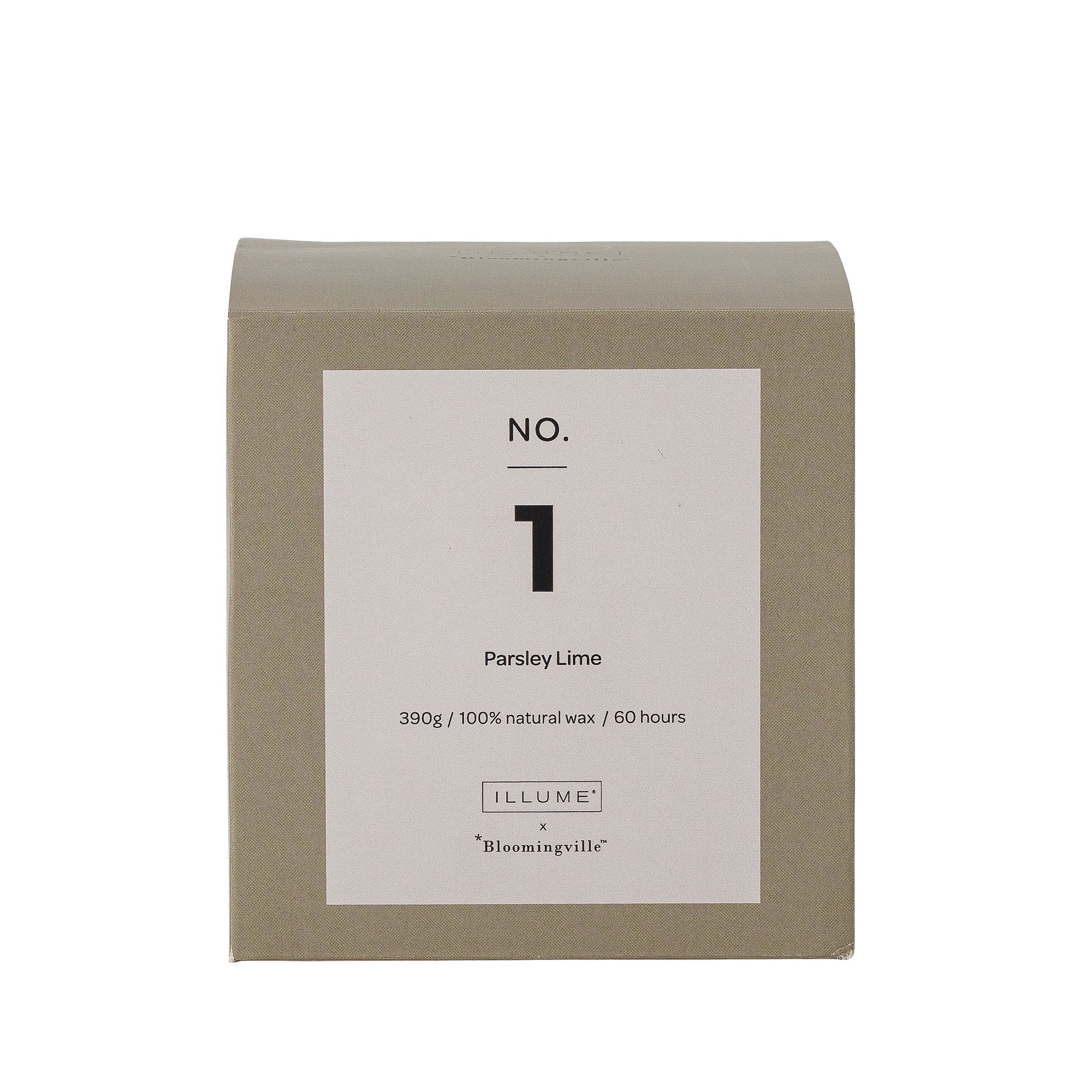 Illume x Bloomingville nr 1-Parsley Lime Candle, zielony, wosk