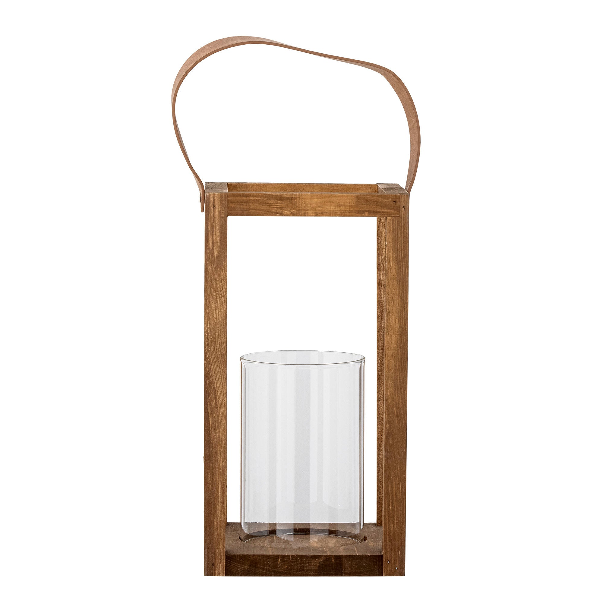 Bloomingville Lyra Lantern w/szkło, natura, sosna