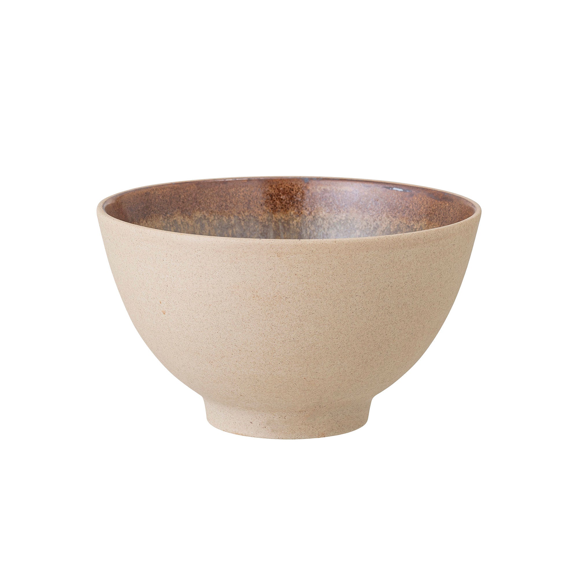 Bloomingville Lee Bowl w/Lid, Nature, Stoneware