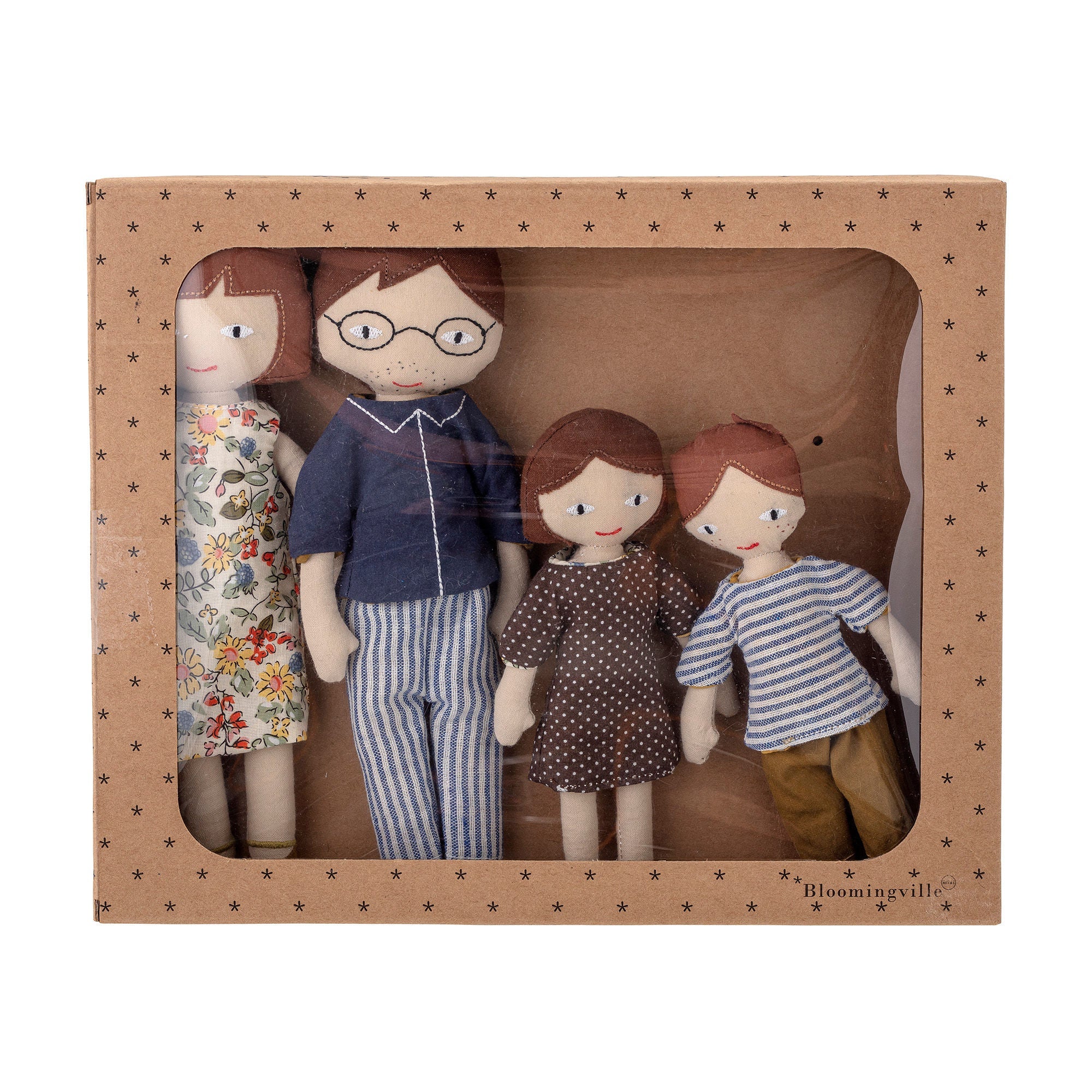 Bloomingville Mini Webster Doll, Brown, Botton