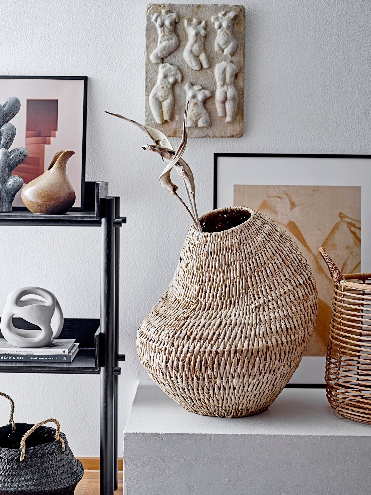 Bloomingville Lyng Basket, Nature, Rattan