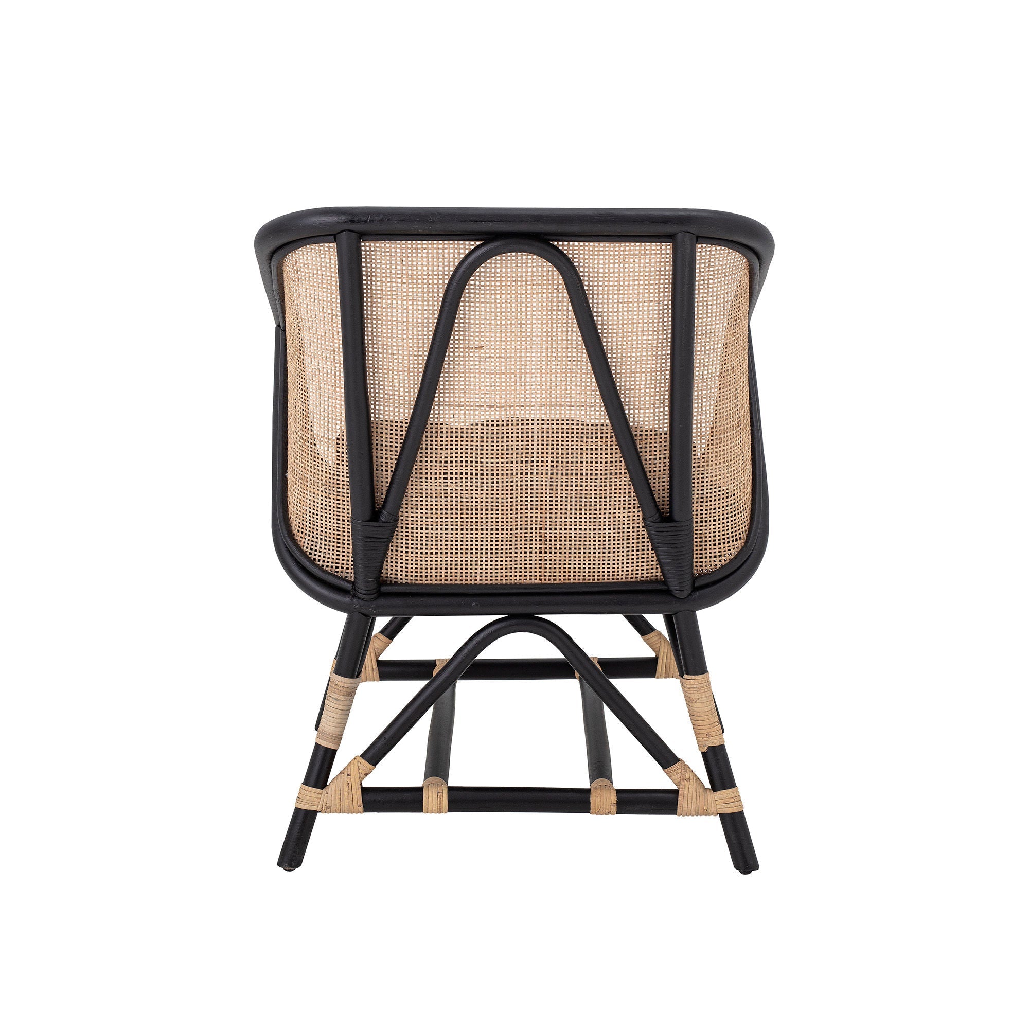 Bloomingville Loue Lounge Faun, Czarny, Rattan