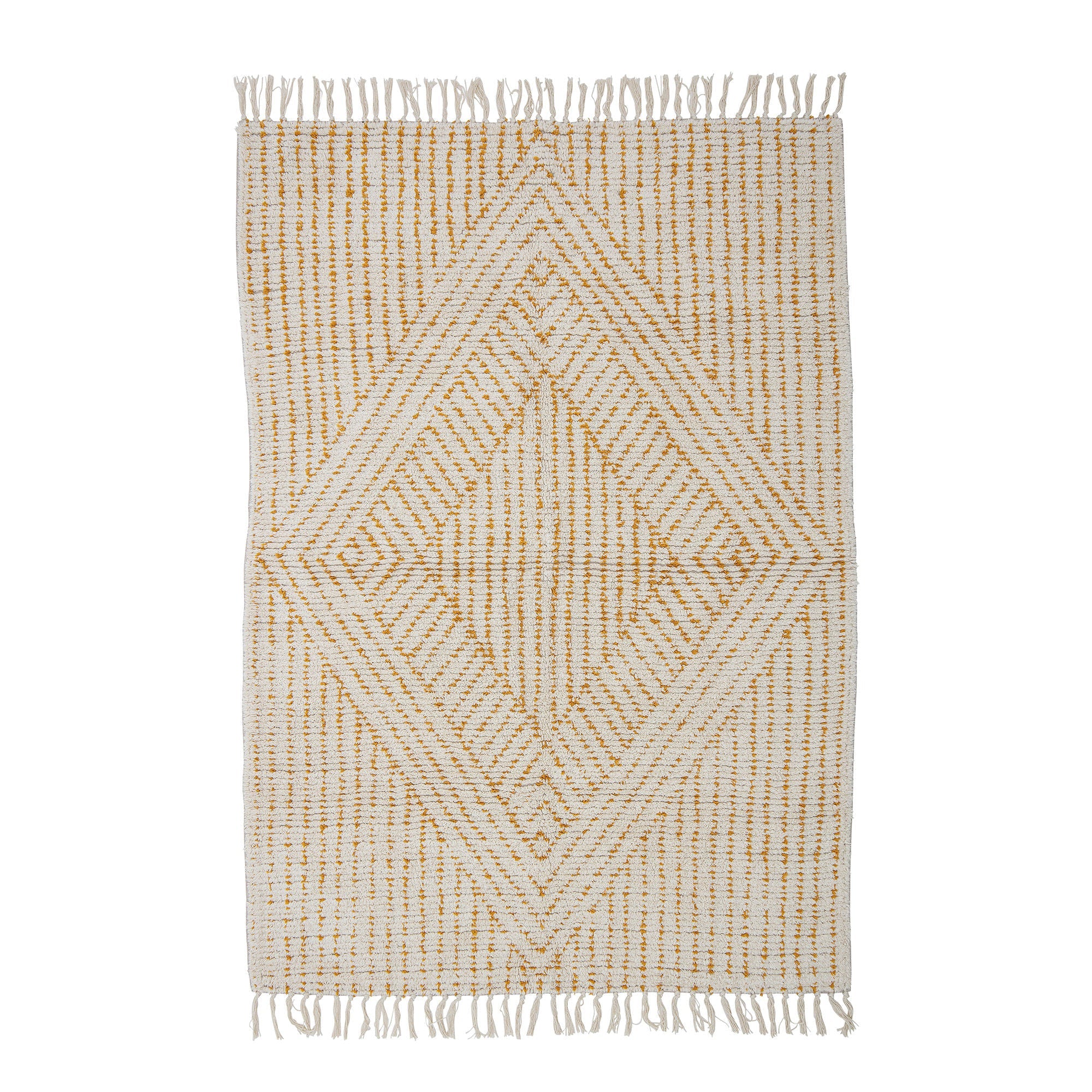 Creative Collection Stephi Rug, Yellow, Cotton