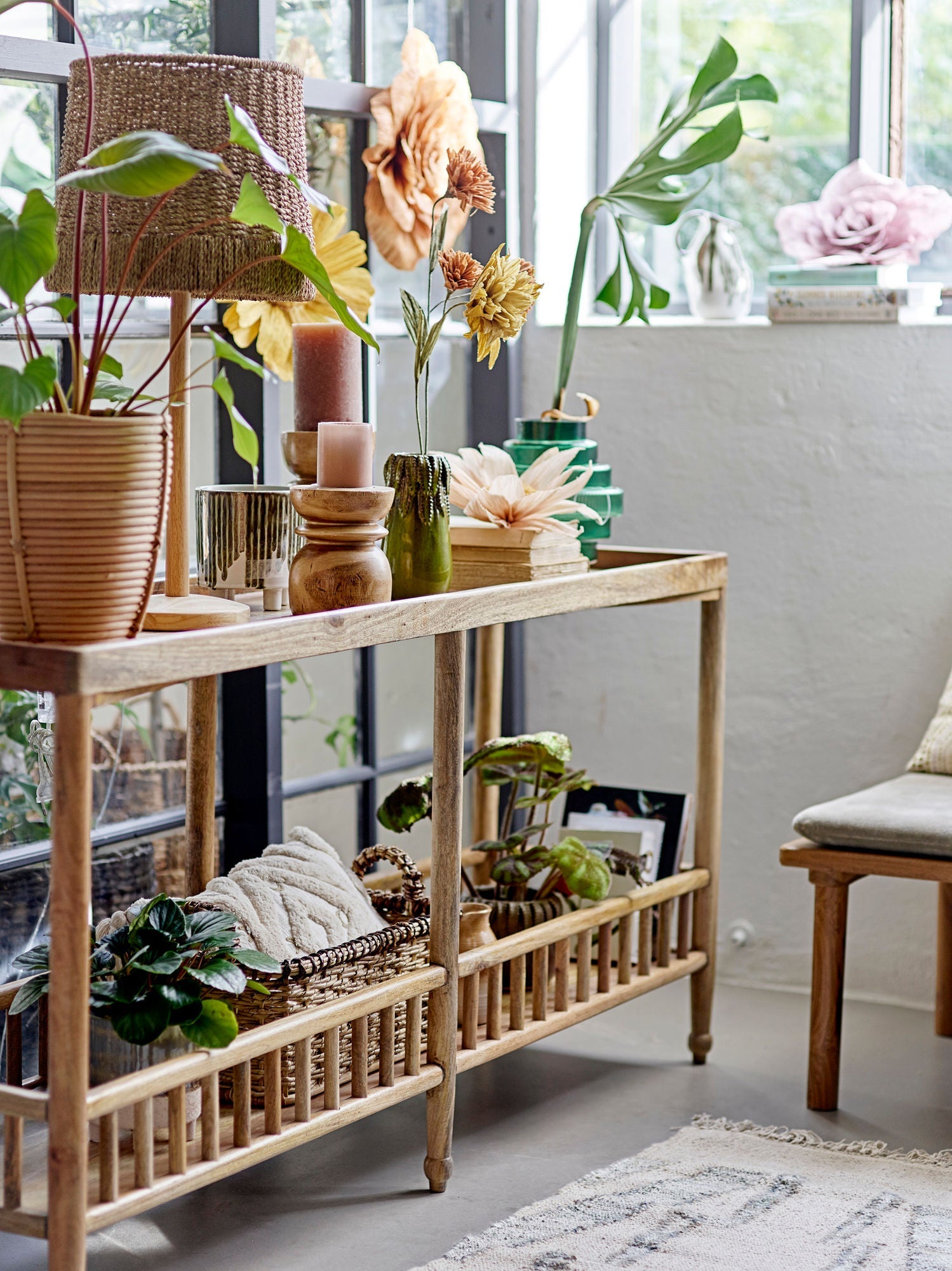 Creative Collection Sali Console Table, Nature, Mango