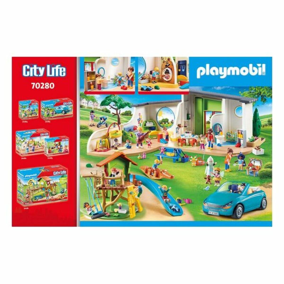 Playset City Life Rainbow Nursery Playmobil 70280 (180 szt.)