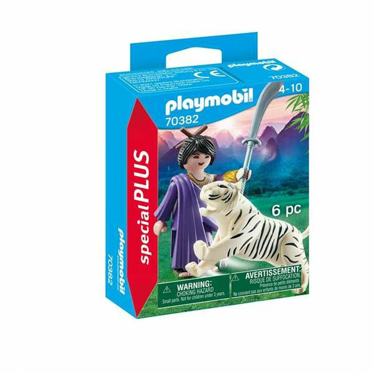 Połączony rysunek Playmobil 70382 Tiger Oriental 70382 (6 szt.)