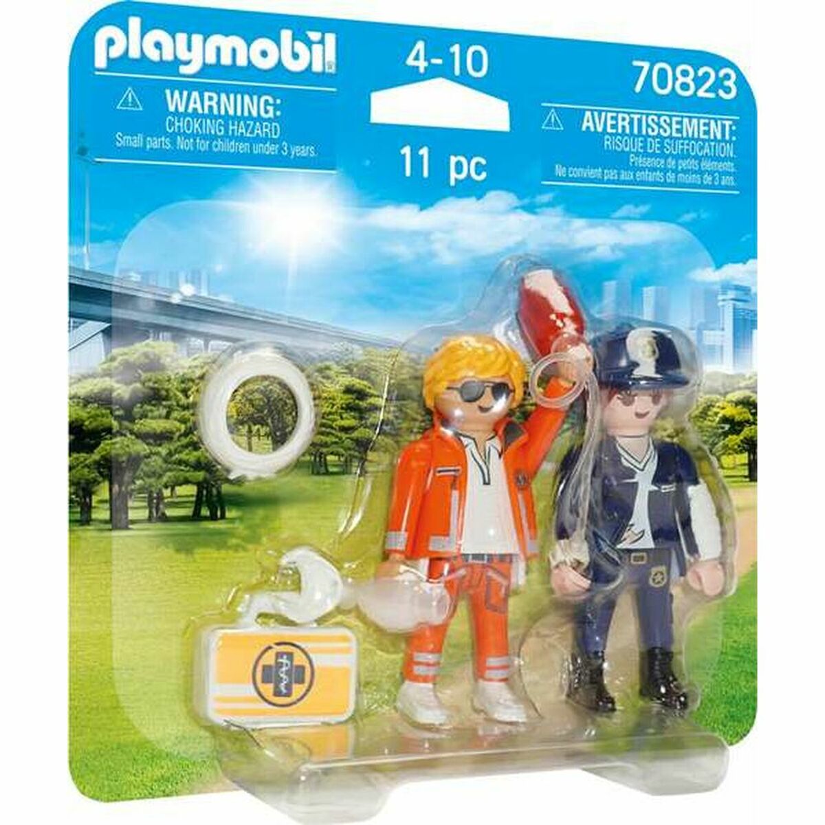 Playset Playmobil 70823 Doktor Police Funkcjonariusze 70823 (11 szt.)