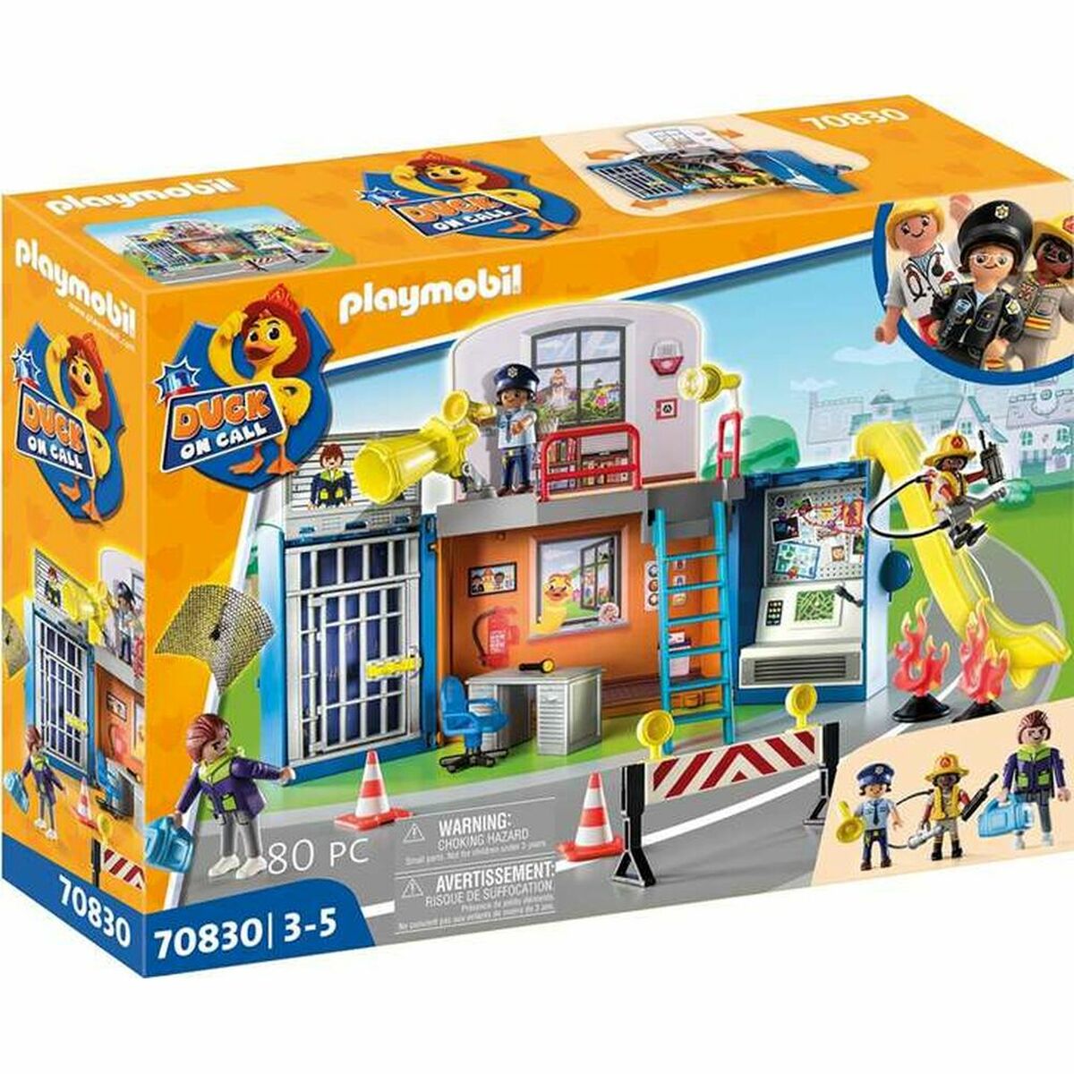 Kaczka Playset Playmobil w call Police Officer Stacja bazowa 70830 (70