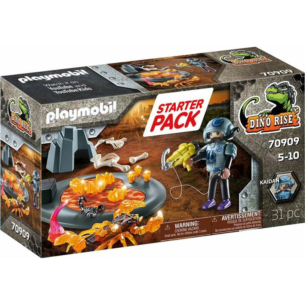 Playset Playmobil Dino Rise Starter Pack Fight the Fire Scorpion