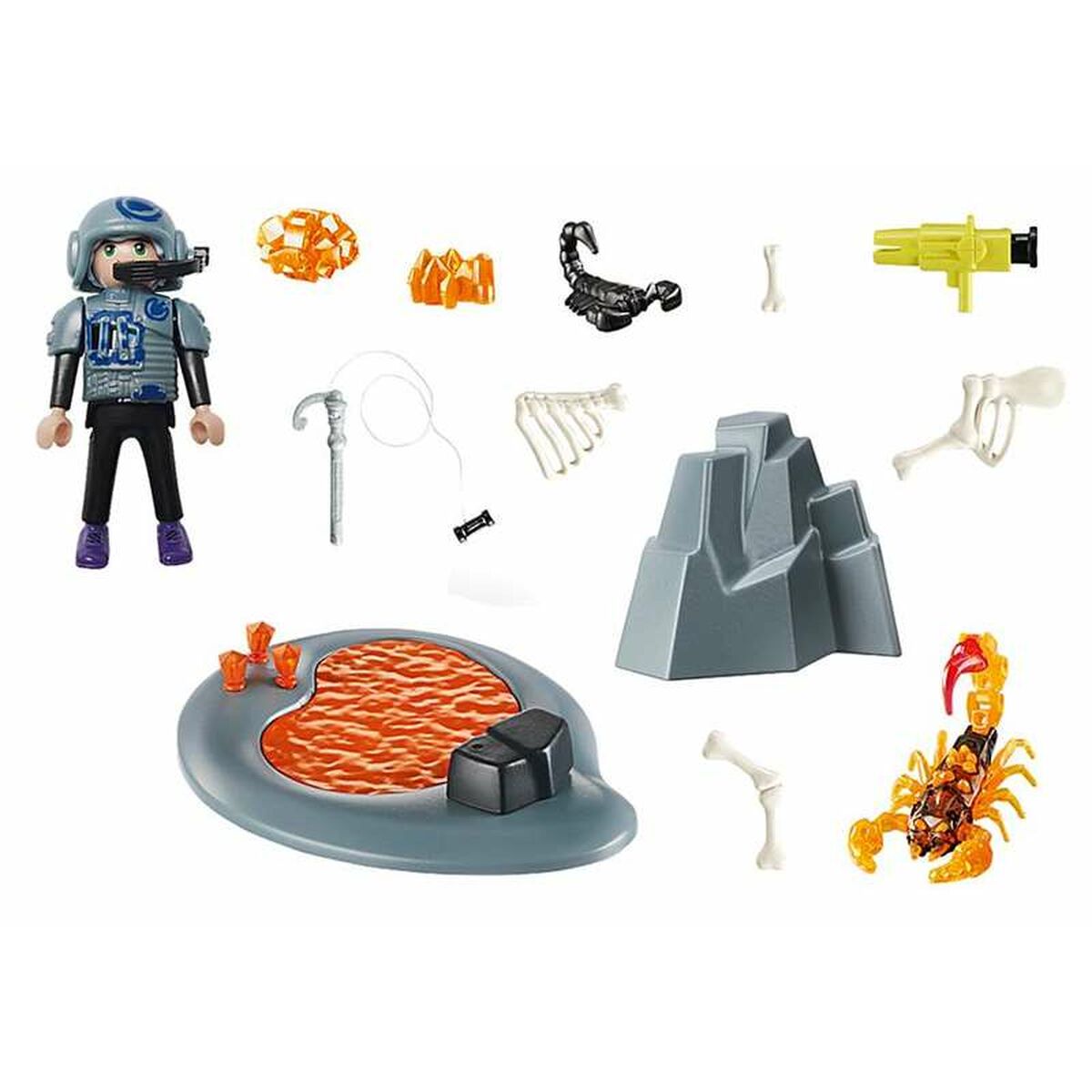 Playset Playmobil Dino Rise Starter Pack Fight the Fire Scorpion