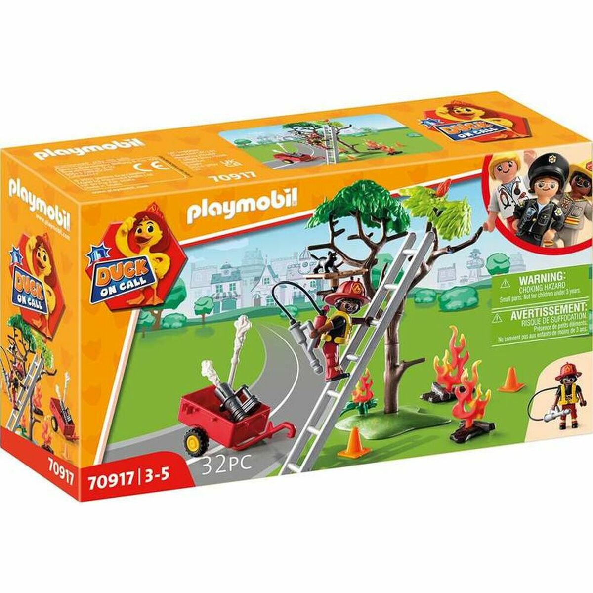 Playset Playmobil 70917 Fireman Cat 70917 (32 szt.)