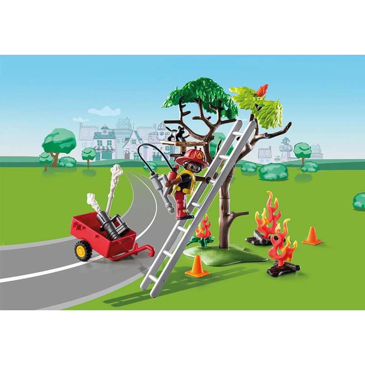 Playset Playmobil 70917 Fireman Cat 70917 (32 szt.)