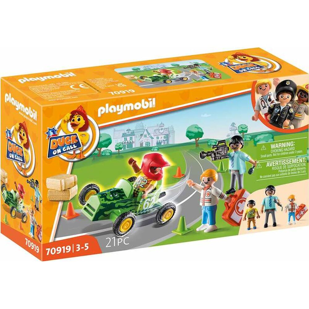 Kaczka Playset Playmobil w Call Action Ambulance 70919 (21 szt.)