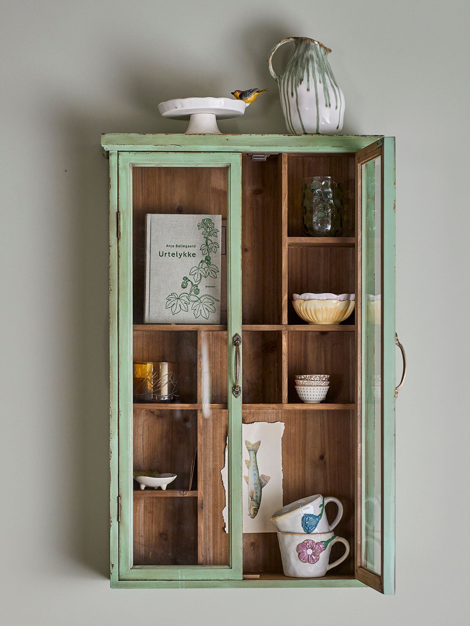 Kreatywna kolekcja Hazem Cabinet, Green, Firwood