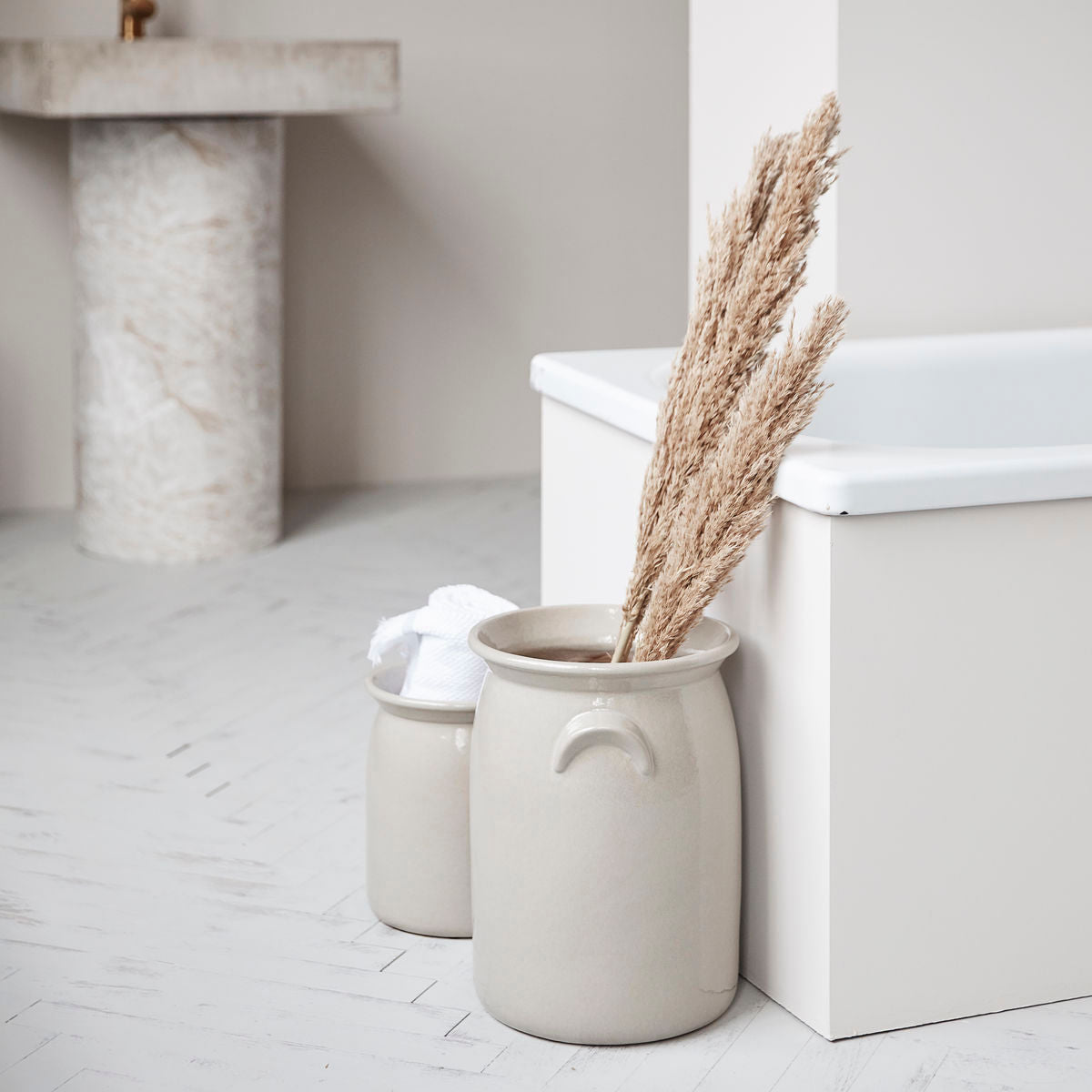 Meraki ceramiczny słoik, Shellish Grey