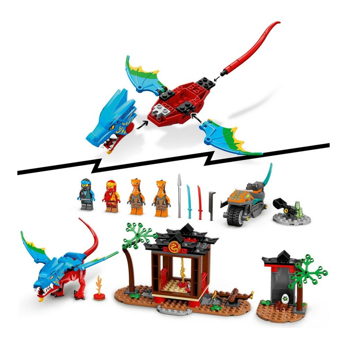 Playset Lego Ninjago Ninja Dragon Temple 161 sztuk 71759