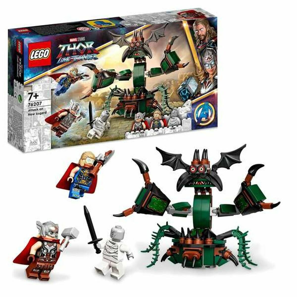 Zestaw konstrukcji Lego Thor Love and Thunder: Atak na nowy Asgard