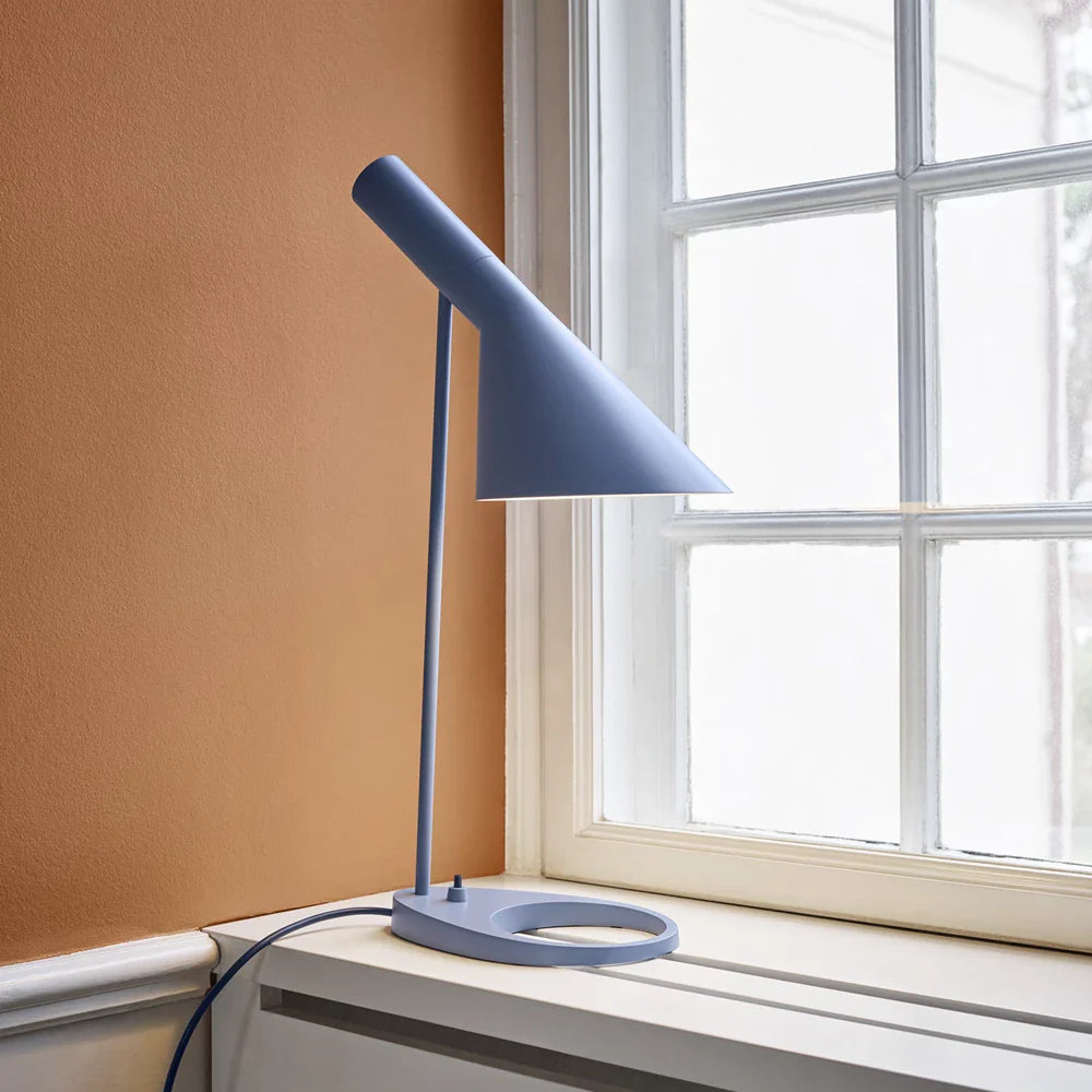 Louis Poulsen Aj Table Lamp, Dusty Blue