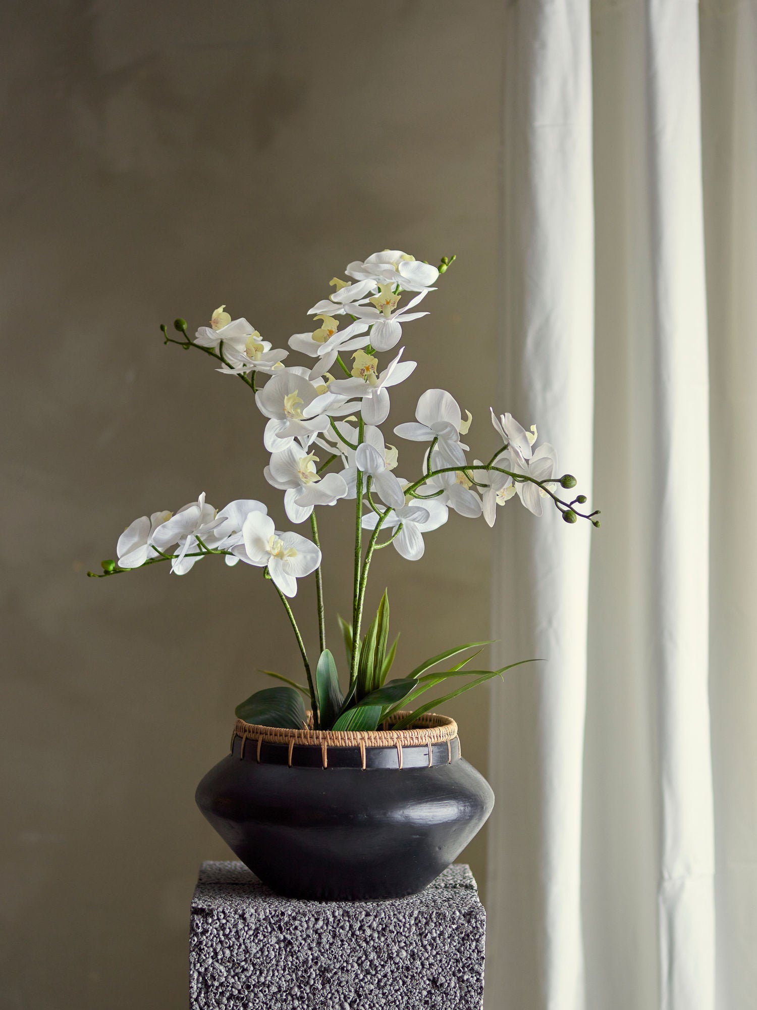 Bloomingville Orchid Artificial Plant, Green, Plastic