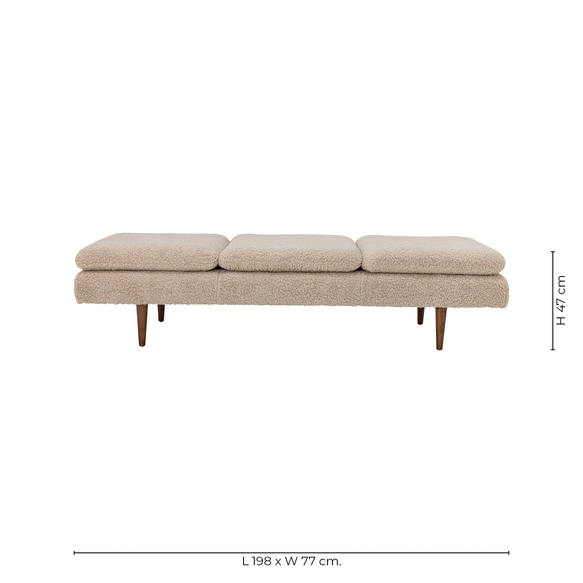 Bloomingville Pione Daybed, Natura, poliester