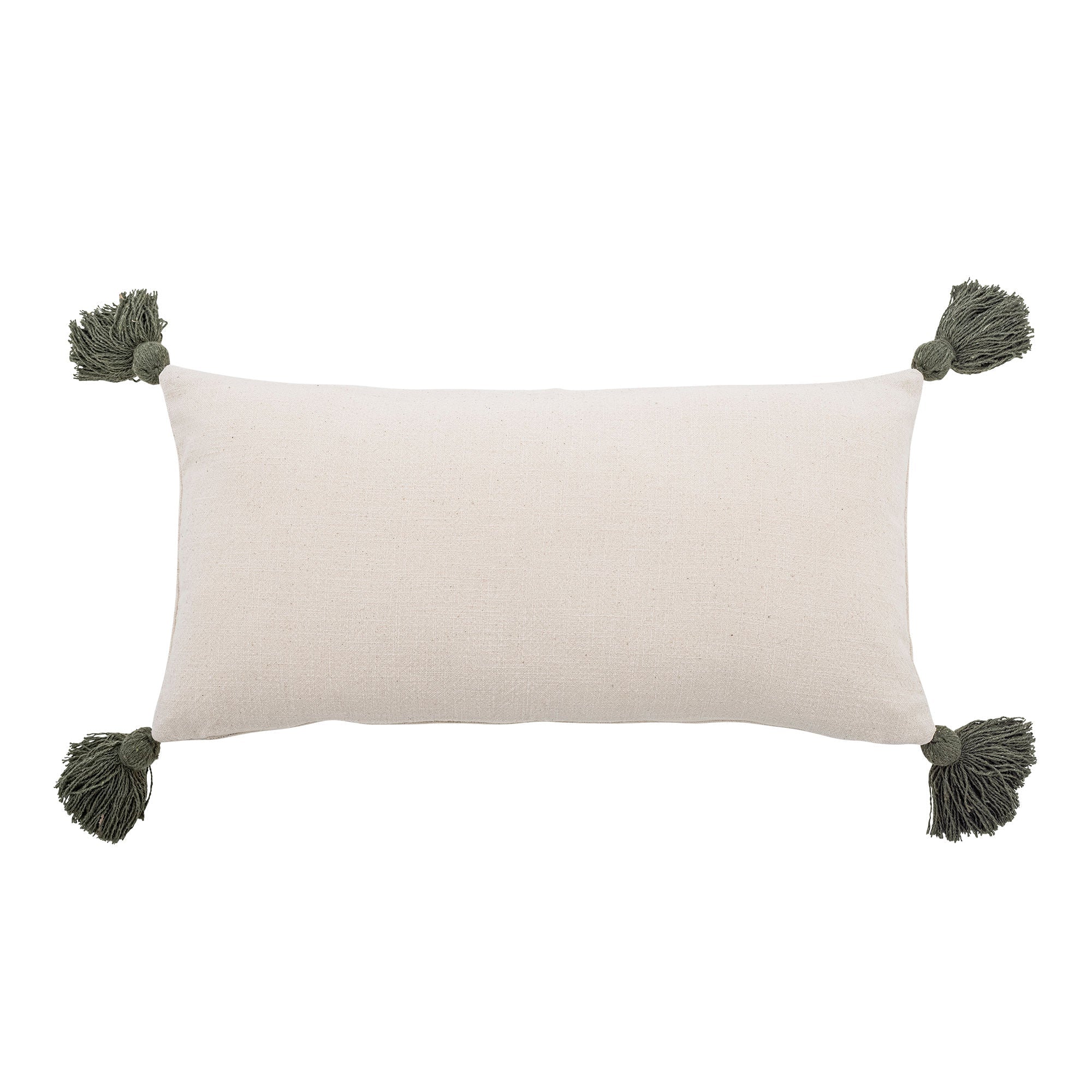 Bloomingville Valentin Cushion, zielona, ​​bawełniana