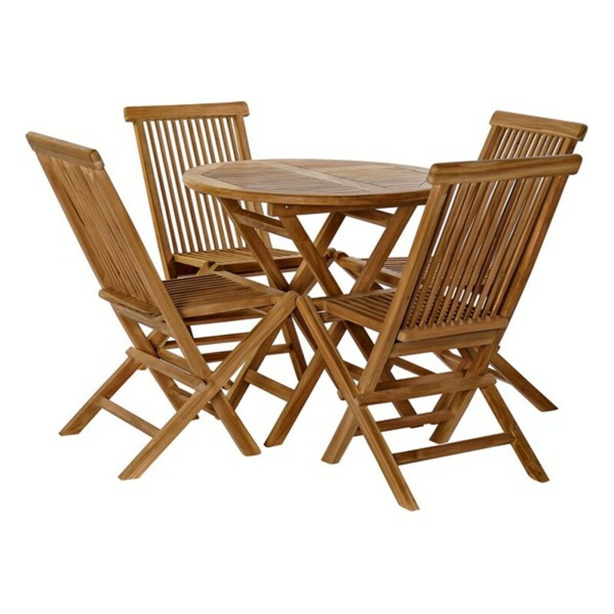 Zestaw stołowy z 4 krzesłami DKD Decor Home Decor 80 x 80 x 75 cm 90 cm (5 szt.)