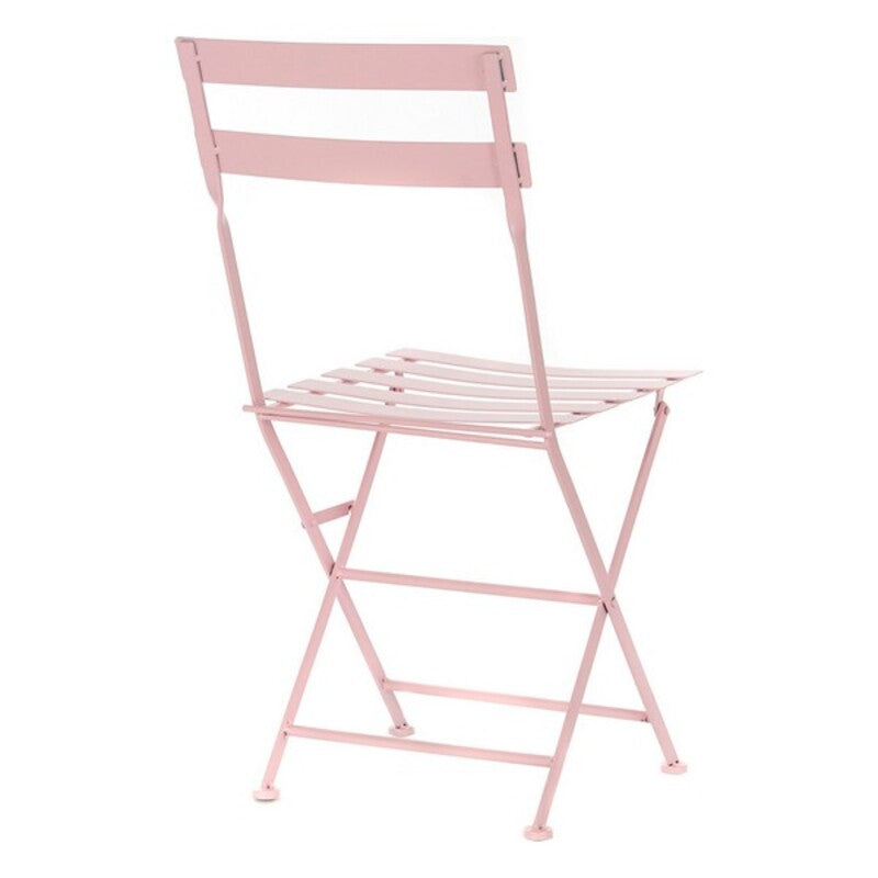 Zestaw stołowy z 2 krzesłami DKD Dekor Home MB-177410 Pink 60 x 60 x 75 cm