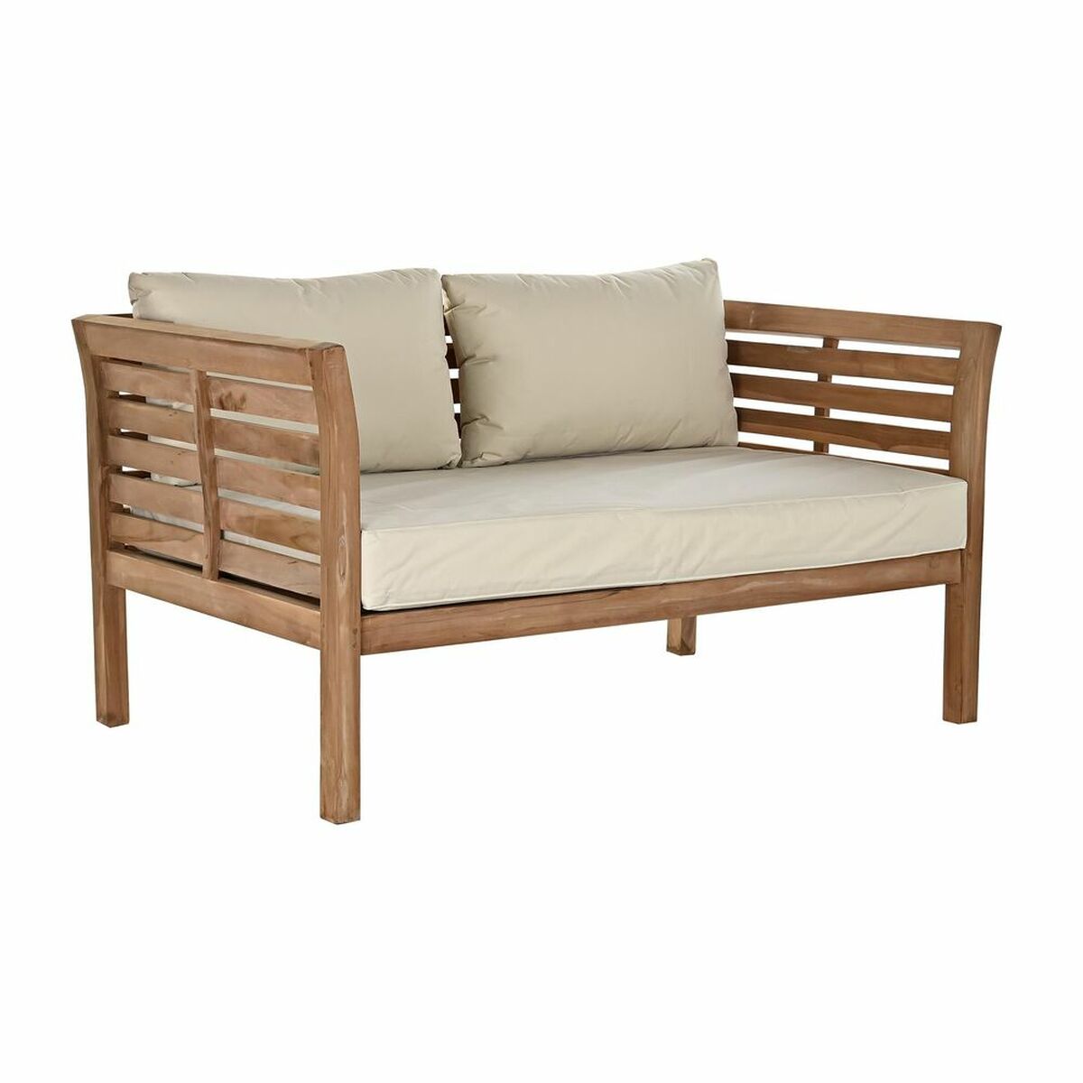 Sofa ogrodowa DKD Dekor Home Brown tekowy bawełna (155 x 85 x 70 cm)