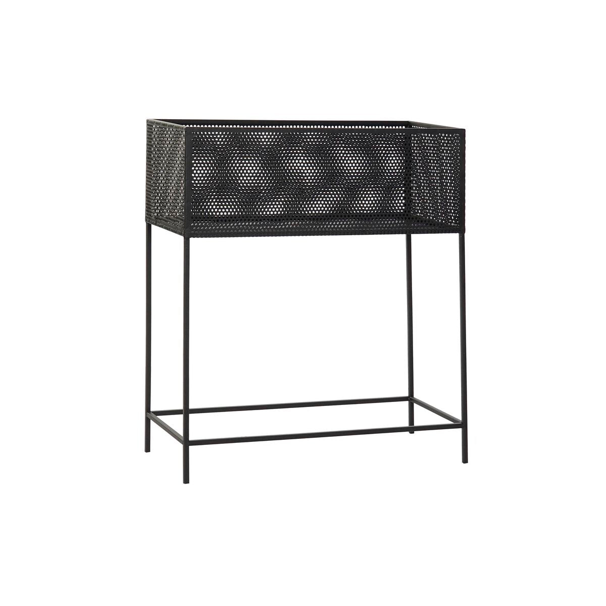 Planter DKD Home Decor Black Metal Loft (60 x 25 x 70 cm)