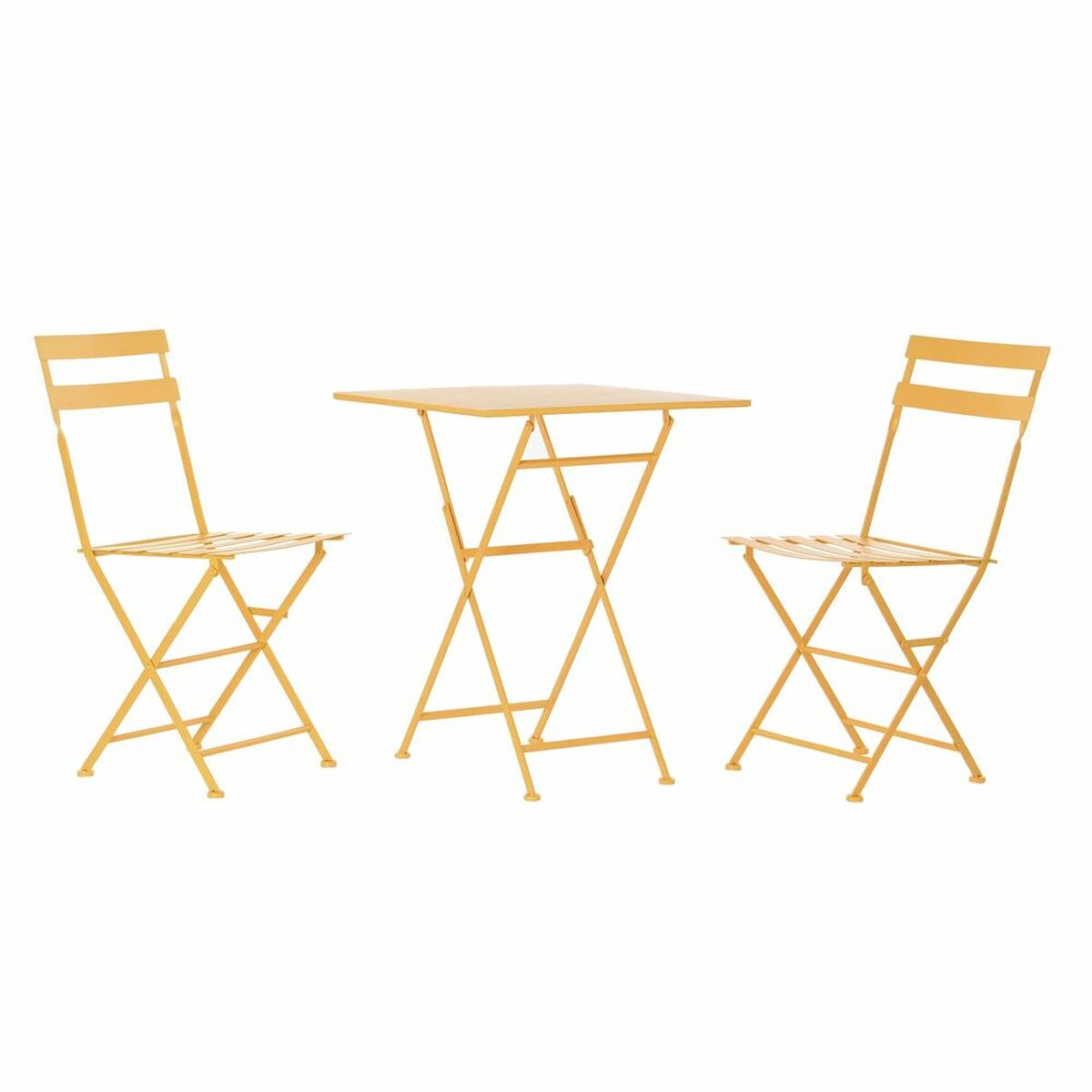 Zestaw stołowy z 2 krzesłami DKD Dekor Home 87 cm 60 x 60 x 75 cm