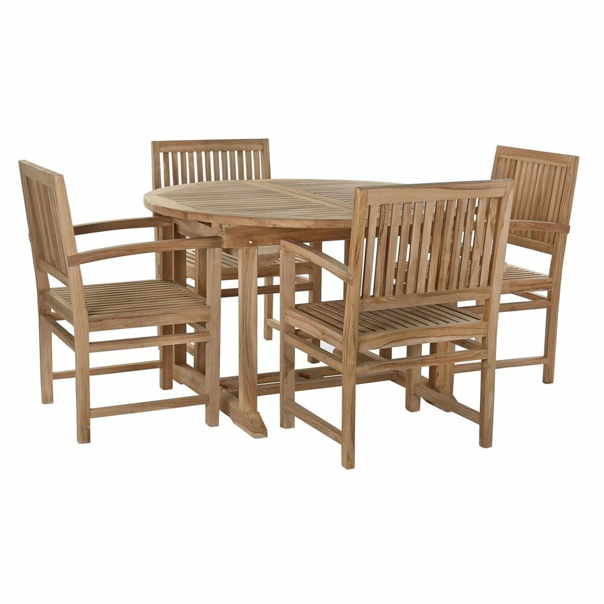 Zestaw stołowy z 4 krzesłami DKD Dekor Home 75 cm 120 x 120 x 75 cm