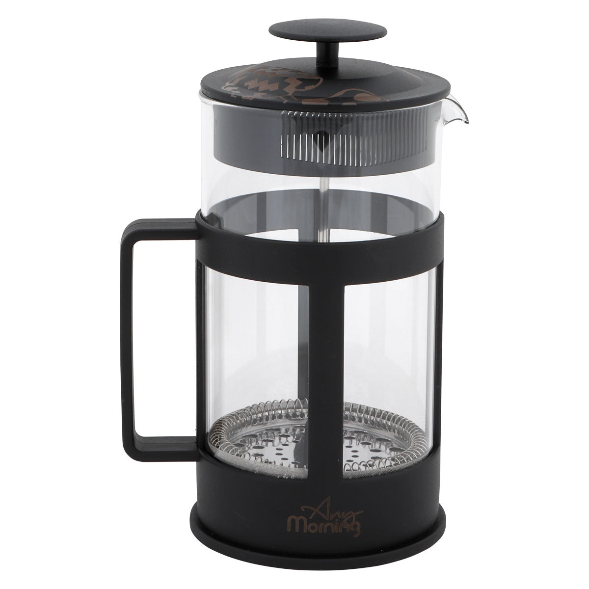 Każdy poranek FY04 French Press Kaffeebereiter, 1000 ml, Schwarz