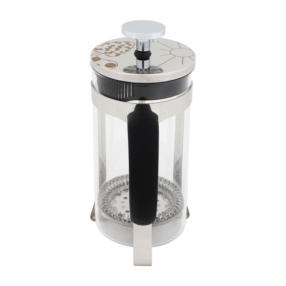 Każda poranna FY450 French Press Kaffeebereiter, 600 ml, Silber