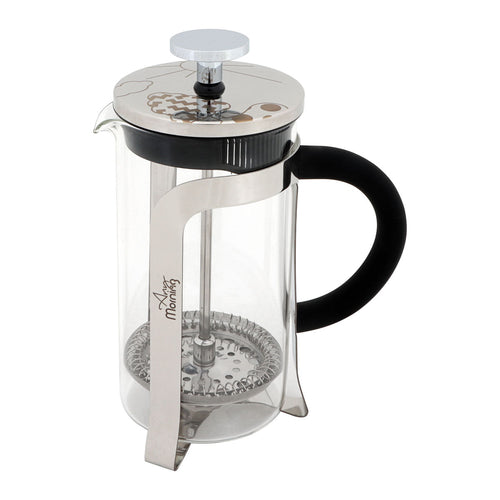 Każda poranna FY450 French Press Kaffeebereiter, 600 ml, Silber